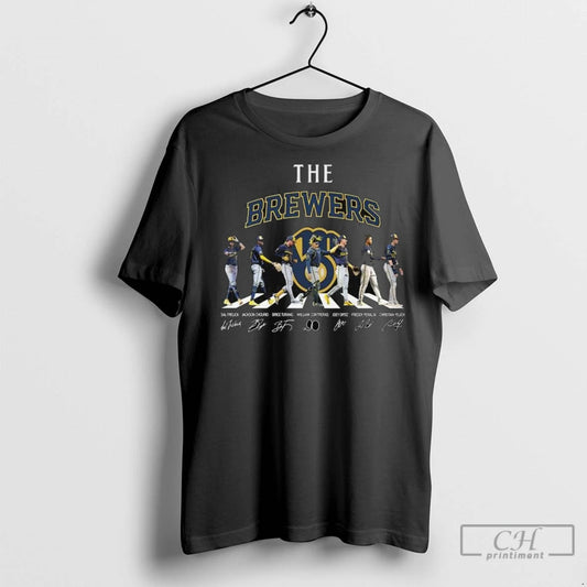 Premium The Milwaukee Brewers Abbey Road Signatures 2025 Long Sleve