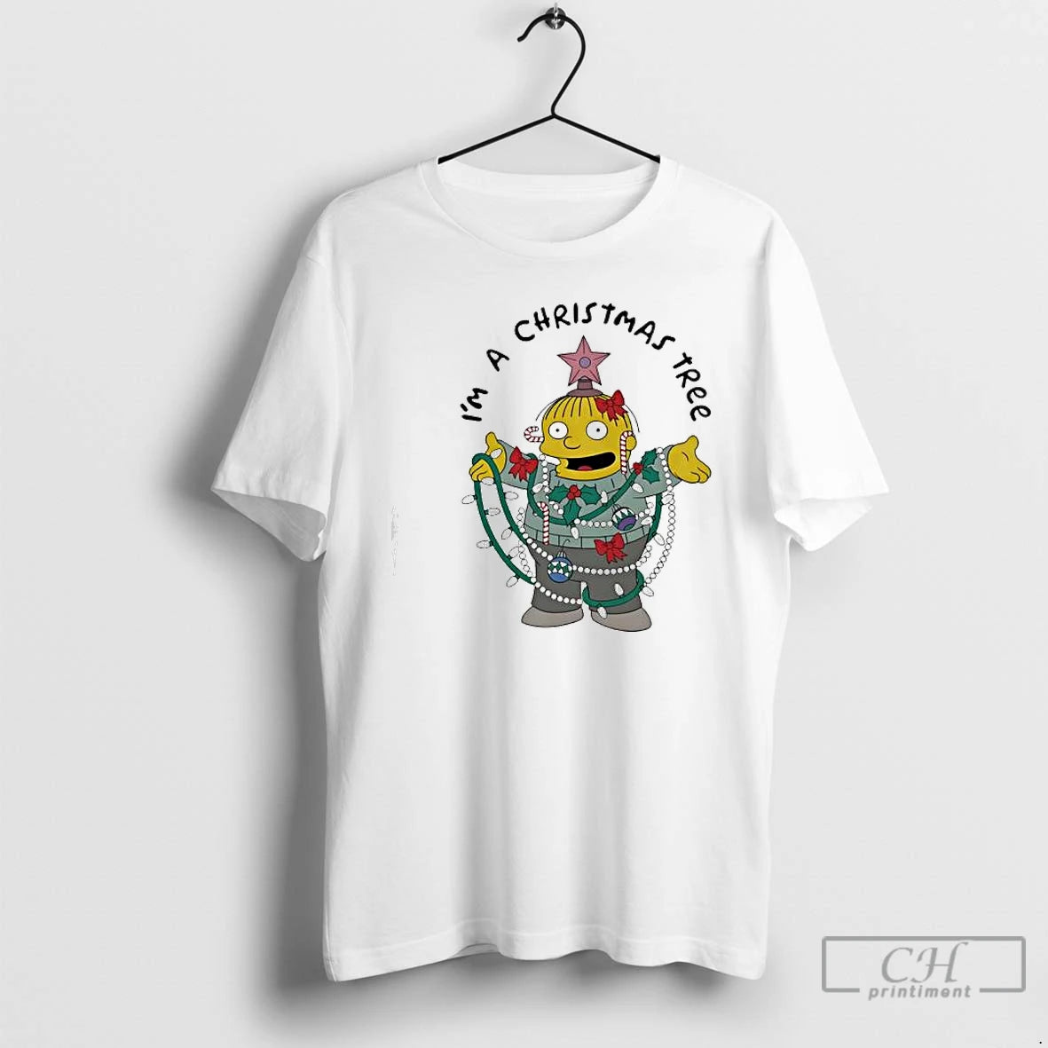 Premium The Simpsons Ralph Wiggum Im A Christmas Tree T Shirts - clothing by TeeHivey.com