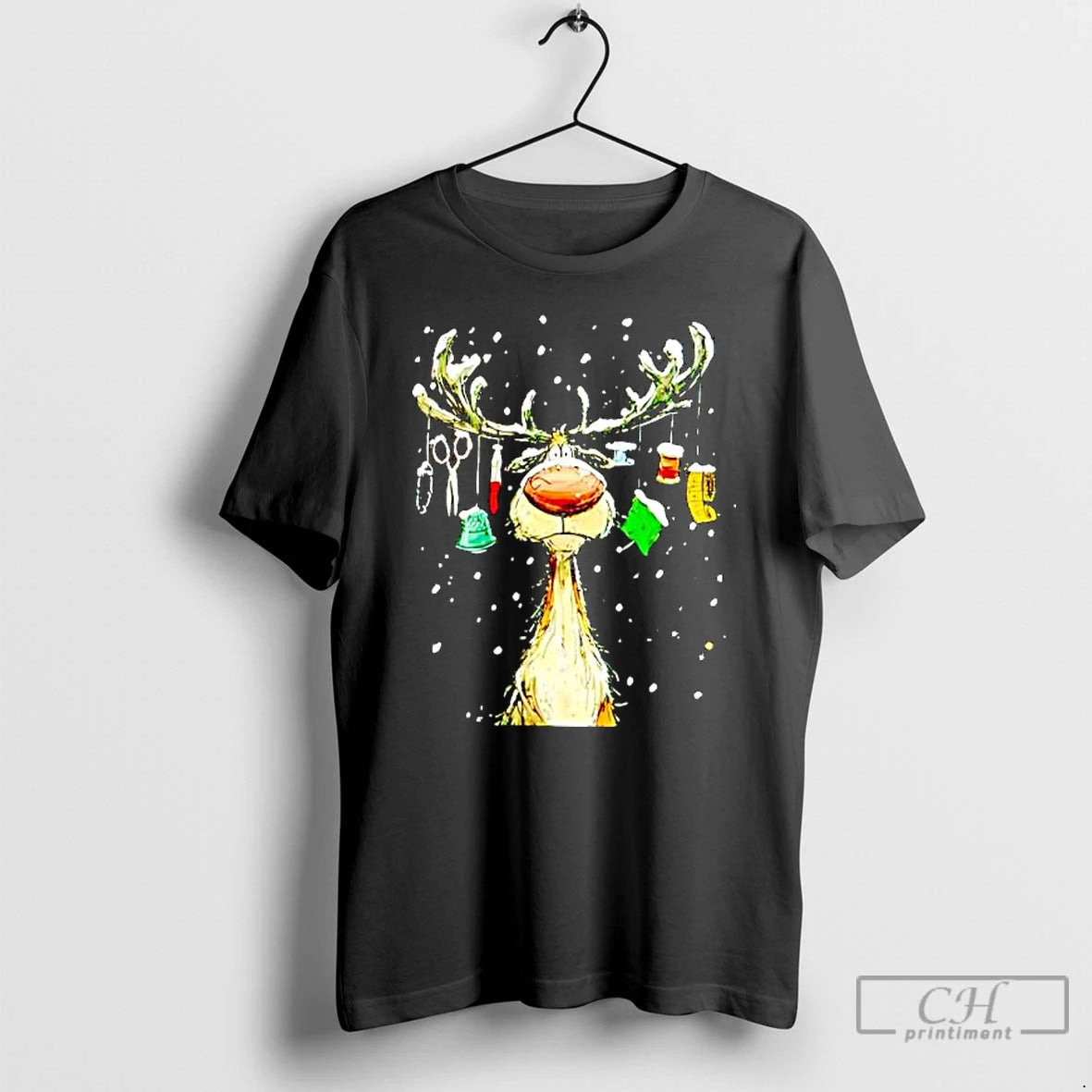 Premium The Reindeer Is Sad Christmas Trends Stylish - clothing by TeeHivey.com