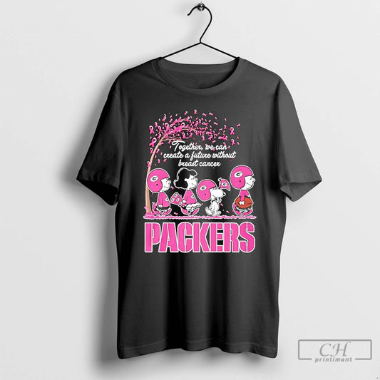 Premium Together We Can Create A Future Without Breast Cancer Green Bay Packers Vs Peanuts - clothing by TeeHivey.com
