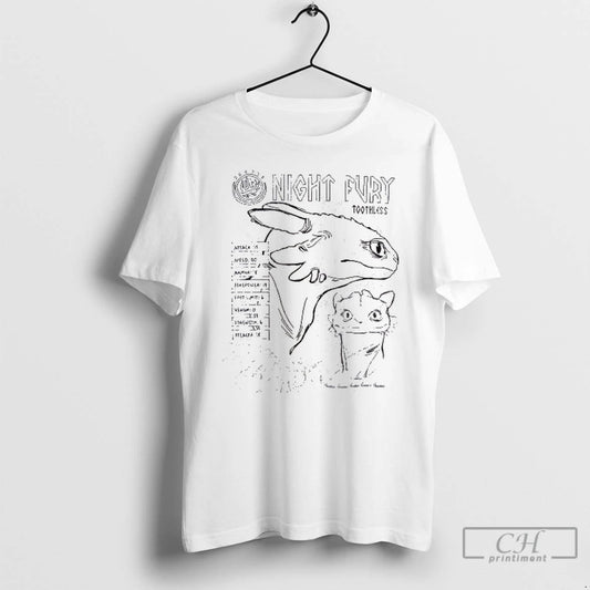 Premium Toothless Sketch How To Train Your Dragon T Shirts - clothing by TeeHivey.com