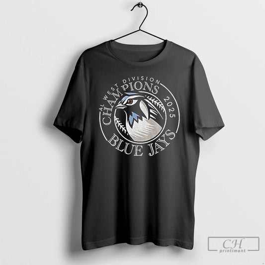 Premium Toronto Blue Jays 2025 Al West Division Champions 2025 Logo T Shirts - clothing by TeeHivey.com