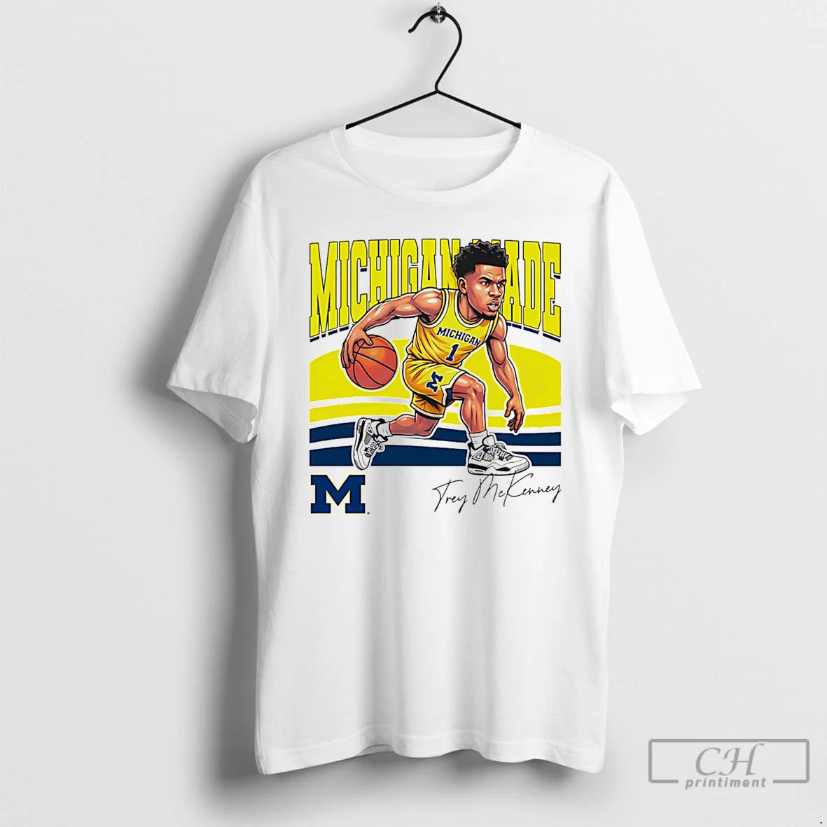 Premium Trey Mckenney Michigan Wolverines Made Caricature - clothing by TeeHivey.com