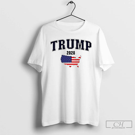 Premium Trump 2028 Us Map T Shirts - clothing by TeeHivey.com