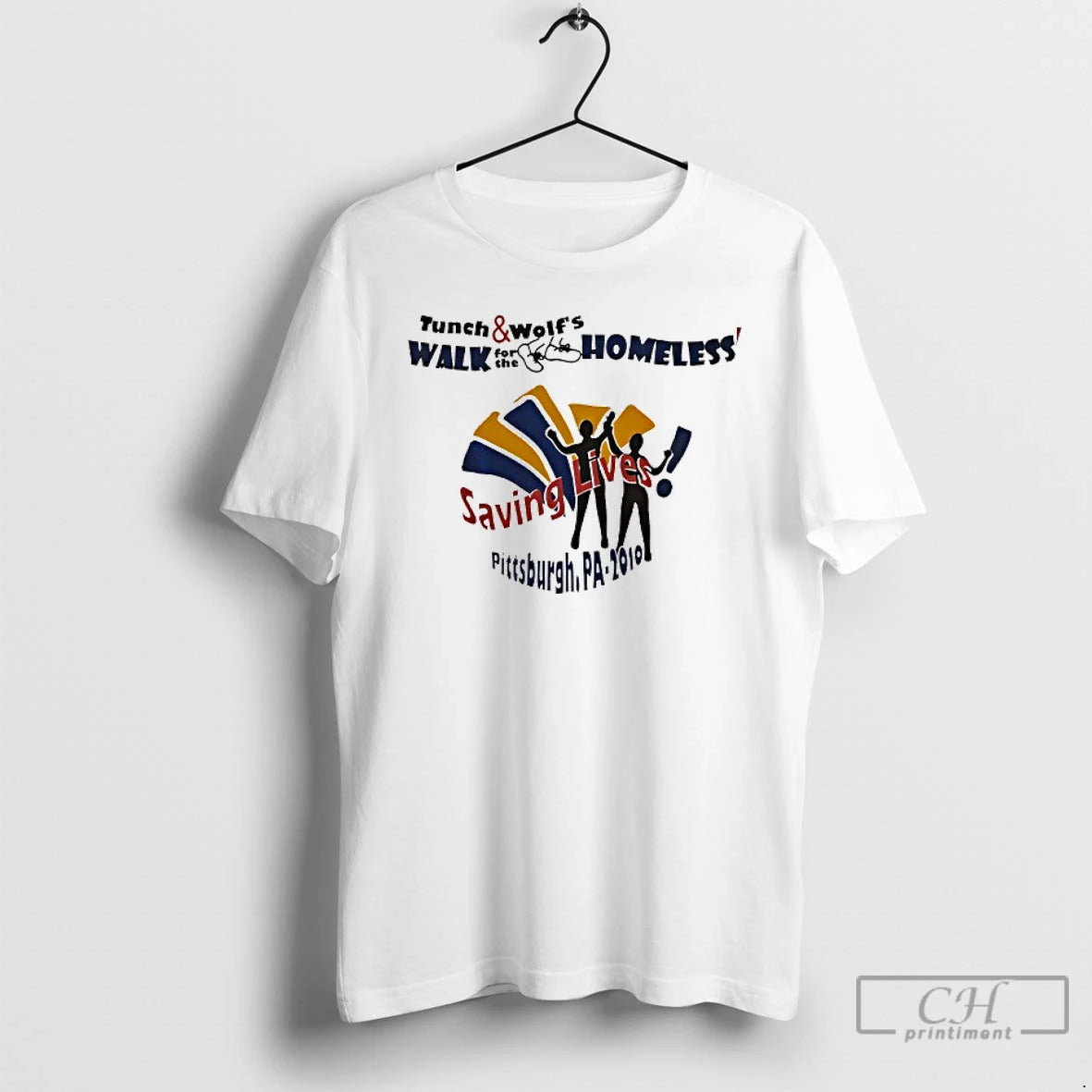 Premium Tunch And Wolfs Walk For The Homeless Saving Lives Pittsburgh Pa 2010 T Shirts - clothing by TeeHivey.com