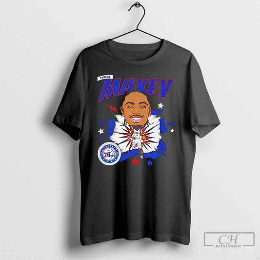 Premium Tyrese Maxey Philadelphia 76ers Caricature - clothing by TeeHivey.com