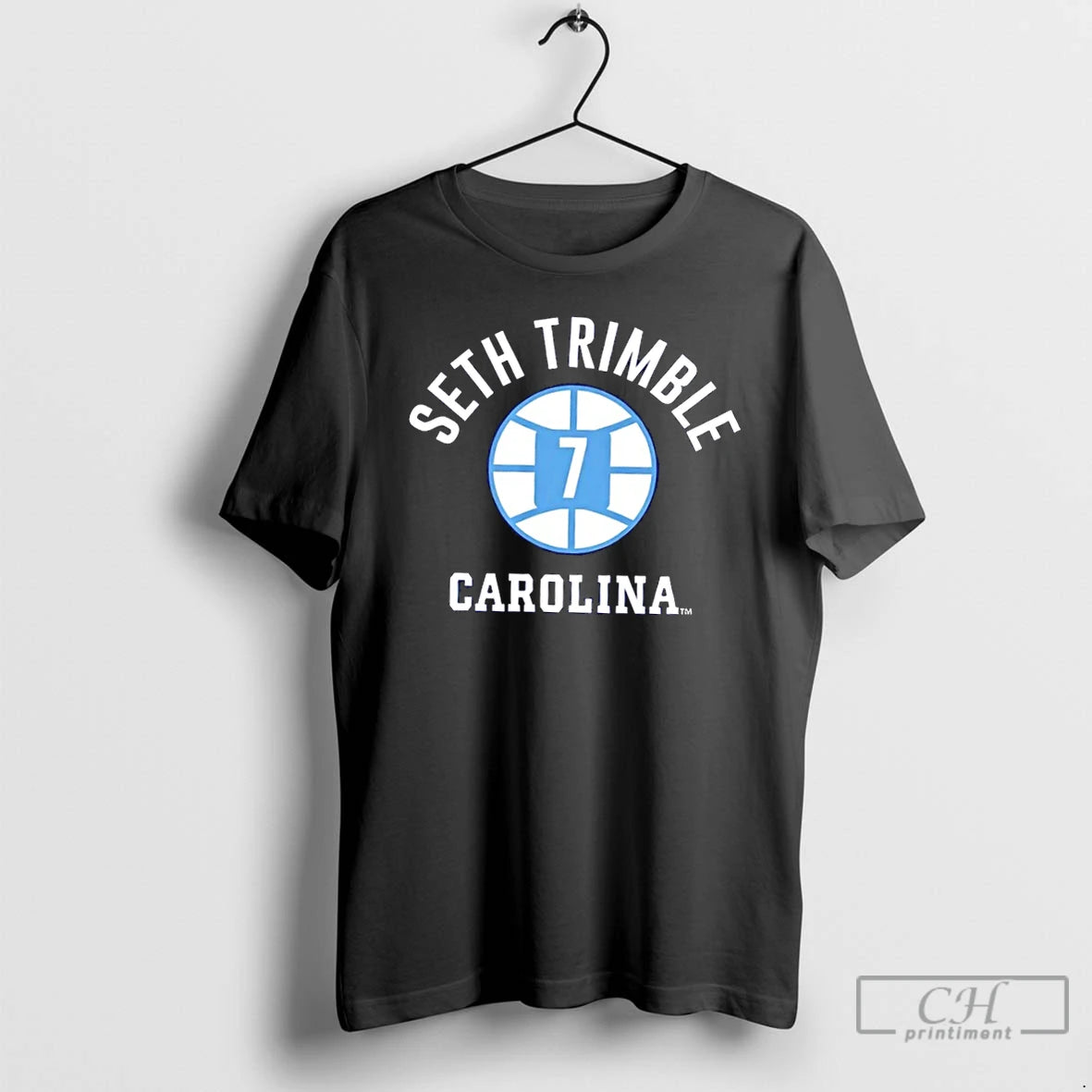 Premium Unc Tar Heels Basketball Seth Trimble Name Number Ball 7 - clothing by TeeHivey.com