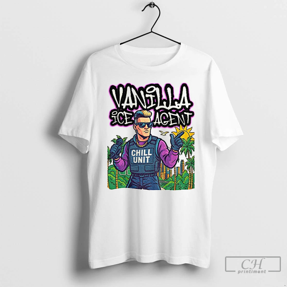 Premium Vanilla Ice Agent Chill Unit Meme Pop Culture Parody - clothing by TeeHivey.com