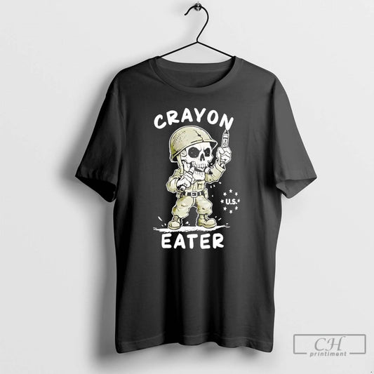 Premium Veteran Skeleton Crayon Eater - clothing by TeeHivey.com