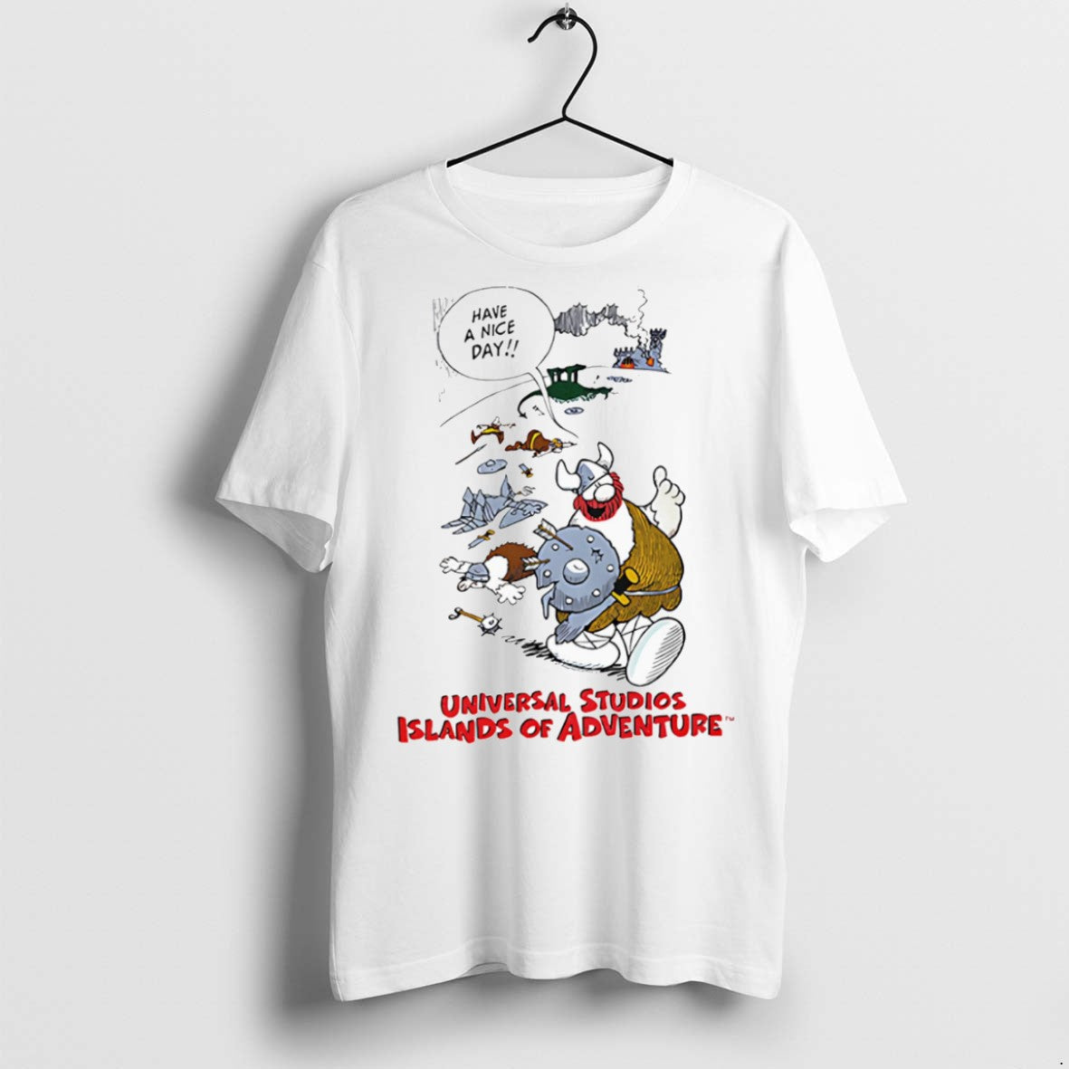 Premium Vintage Universal Studios Islands Of Adventure Viking T Shirts - clothing by TeeHivey.com