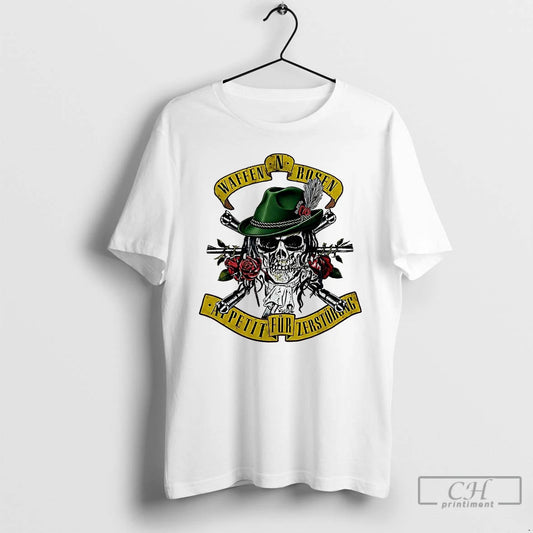 Premium Waffen N Rosen Appetite For Destruction Skull Roses - clothing by TeeHivey.com