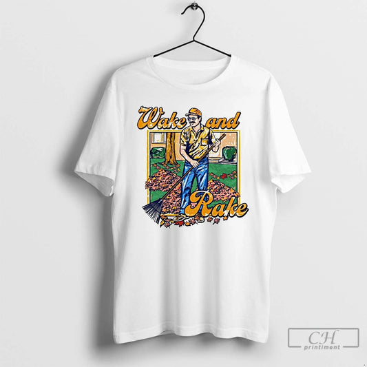 Premium Wake And Rake Ornaments T Shirts - clothing by TeeHivey.com