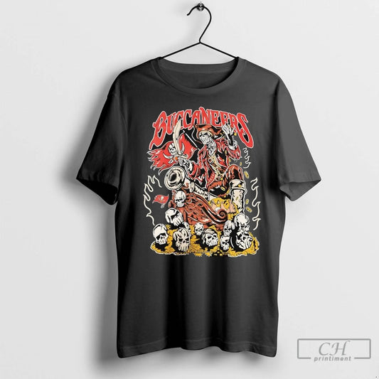Premium Warren Lotas X Tampa Bay Buccaneers Graphic Skull T Shirts