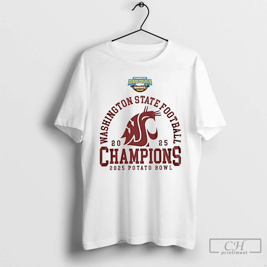 Premium Washington State Cougars 2025 Famous Idaho Potato Bowl Champions - clothing by TeeHivey.com