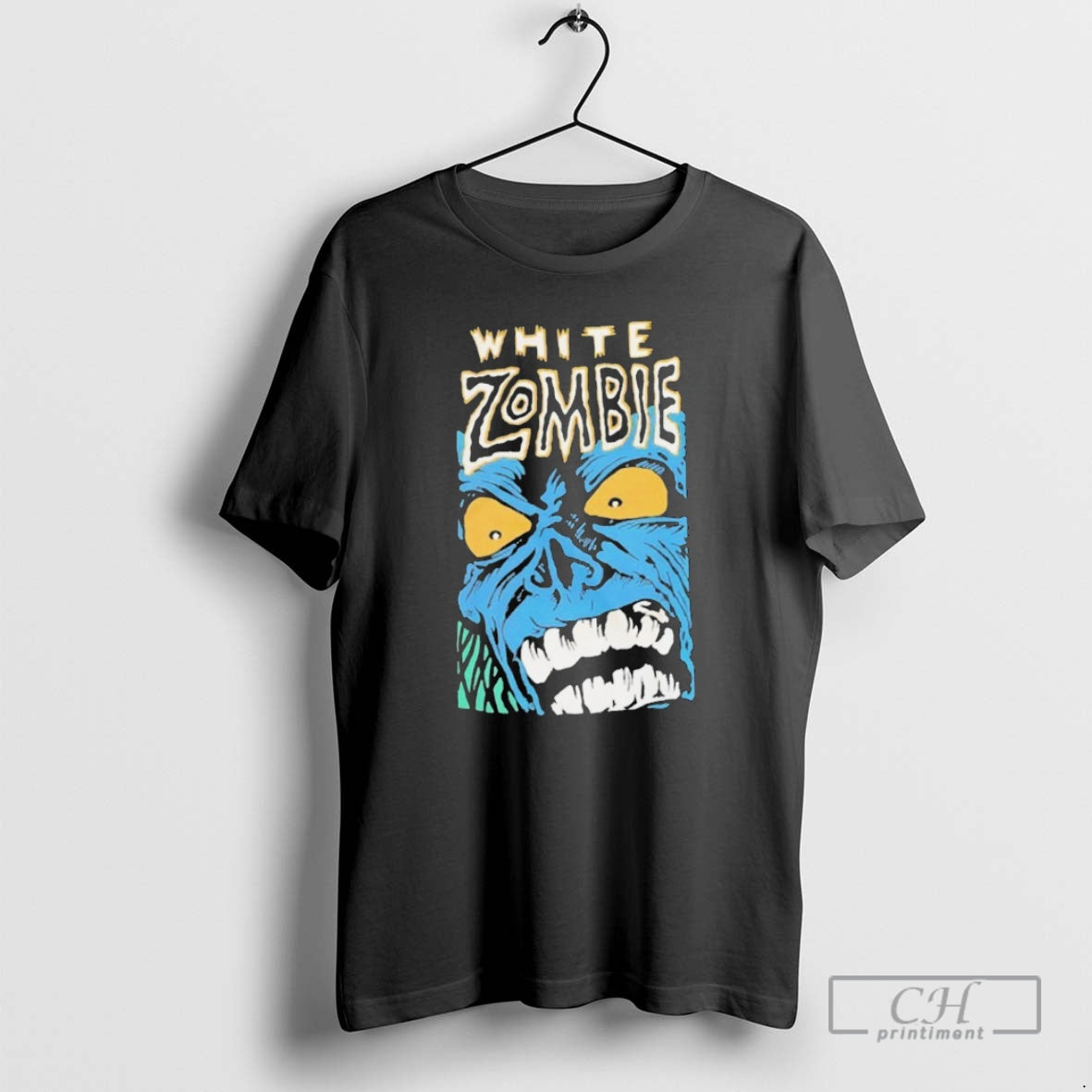 Premium White Zombie Blue Monster Shirt Sweater - clothing by TeeHivey.com