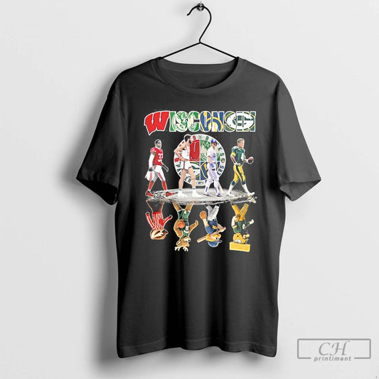 Premium Wisconsin Sports Teams Players Abbey Road Water Reflection - clothing by TeeHivey.com