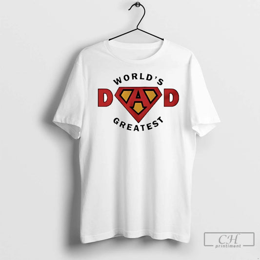 Premium Worlds Dad Greatest Superman Logo
