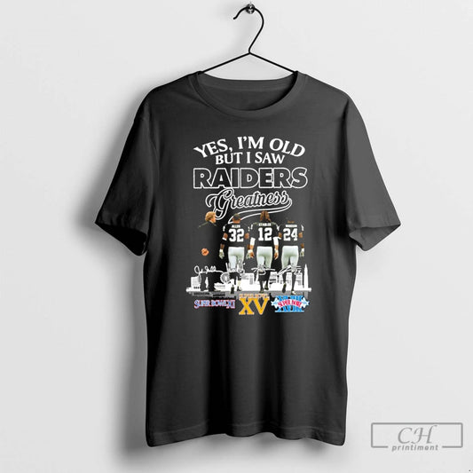 Premium Yes Im Old But I Saw Raiders Greatness Player Signature City T Shirts Sweater - clothing by TeeHivey.com