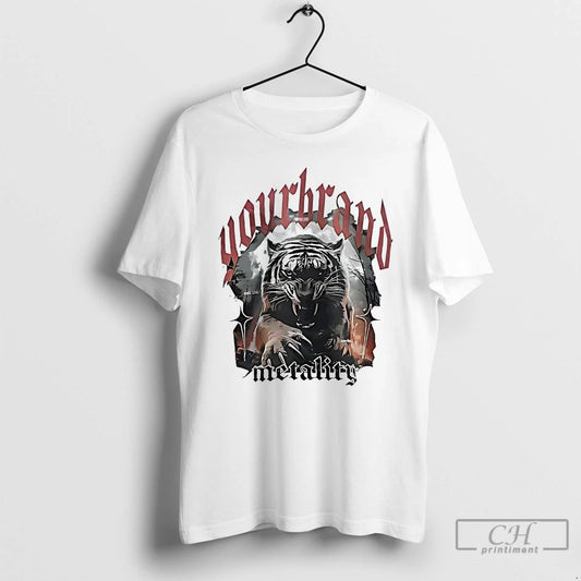 Premium Your Brand Metality Tiger - clothing by TeeHivey.com