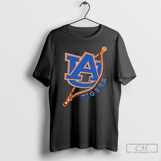 Premium Zipper X Auburn Tigers Football Logo - clothing by TeeHivey.com