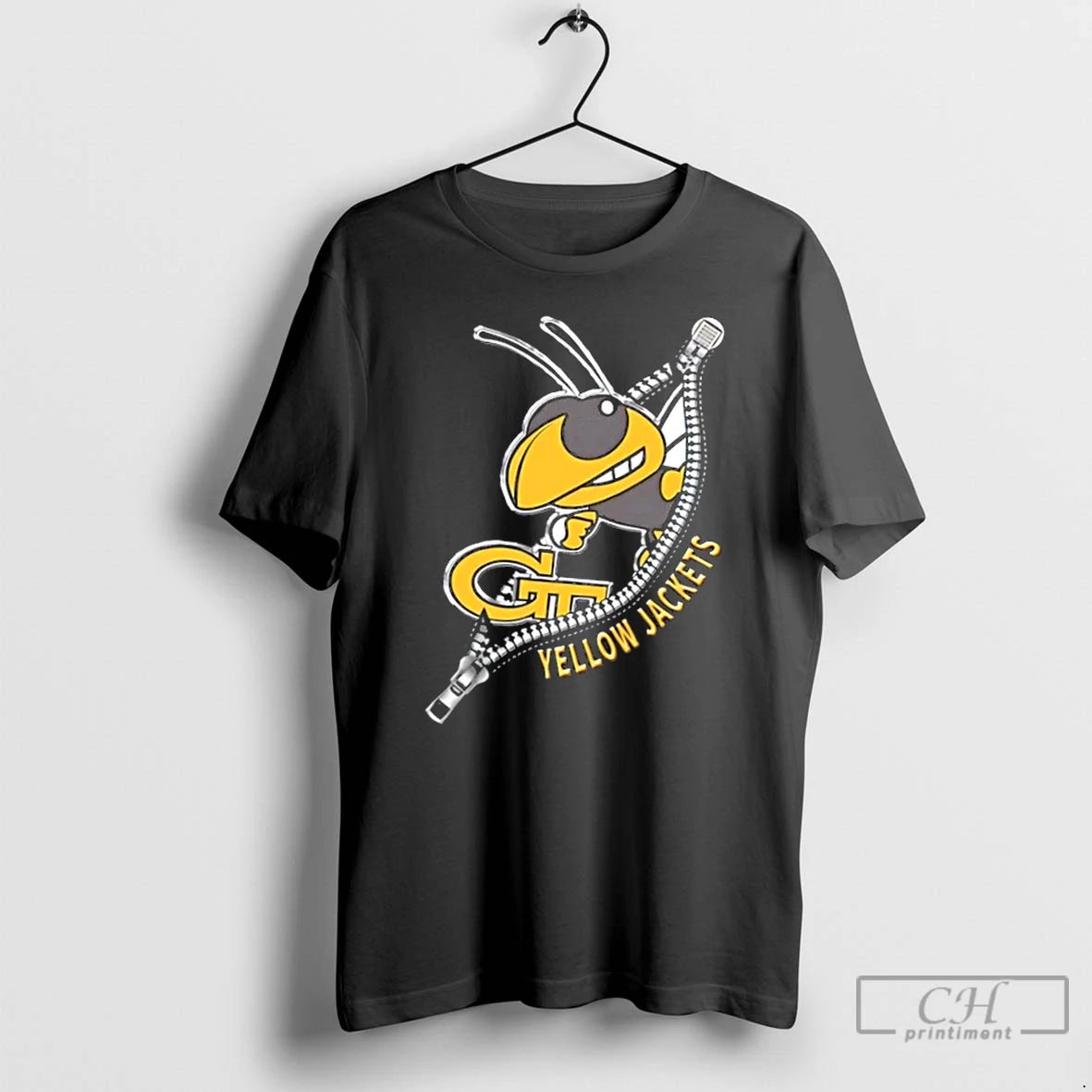 Premium Zipper X Georgia Tech Yellow Jackets Football Logo - clothing by TeeHivey.com