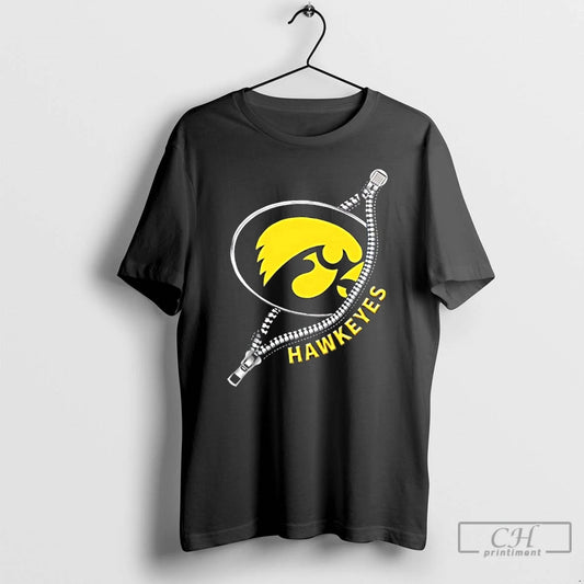 Premium Zipper X Iowa Hawkeyes Football Logo - clothing by TeeHivey.com
