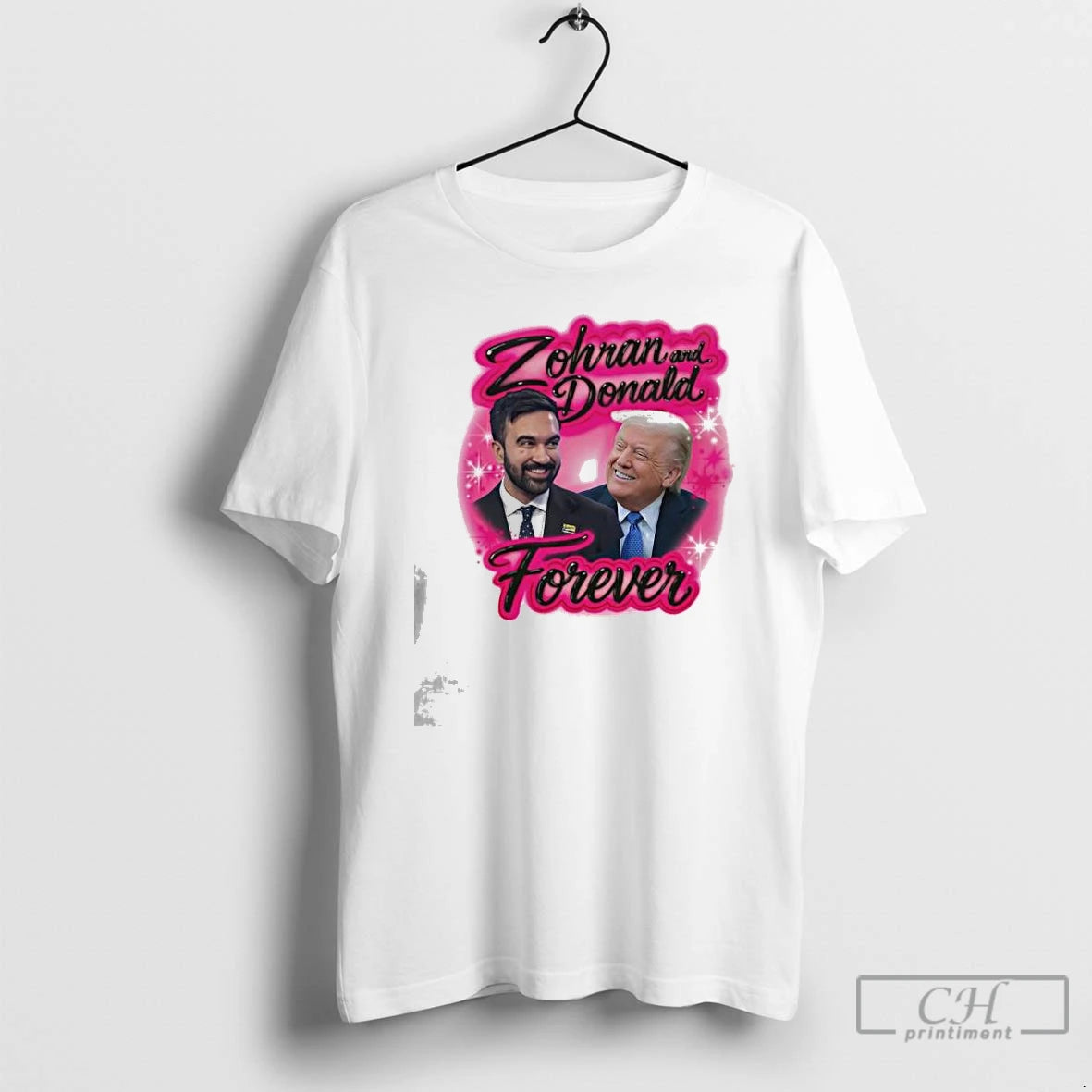 Premium Zohran And Donald Airbrush 2025 - clothing by TeeHivey.com