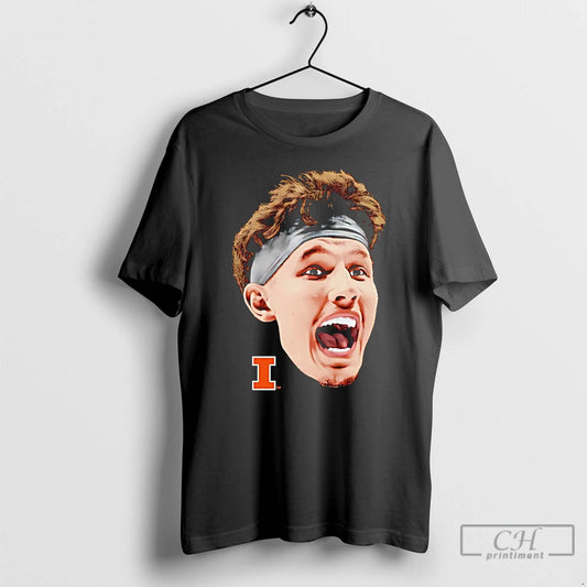 Premium Zvonimir Ivisic Llinois Fighting Illini Portrait Big Head - clothing by TeeHivey.com