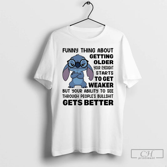 Premium Funny Thing About Getting Older Your Eyesight Starts To Get Weaker But Your Ability - clothing by TeeHivey.com