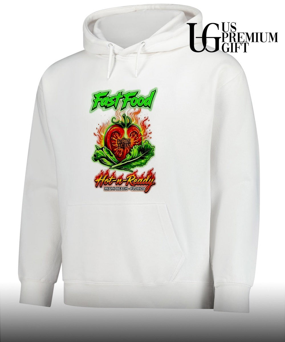 Prestige Famous Fast Food Hot n Ready Miami Beach Florida tomato lettuce shirt