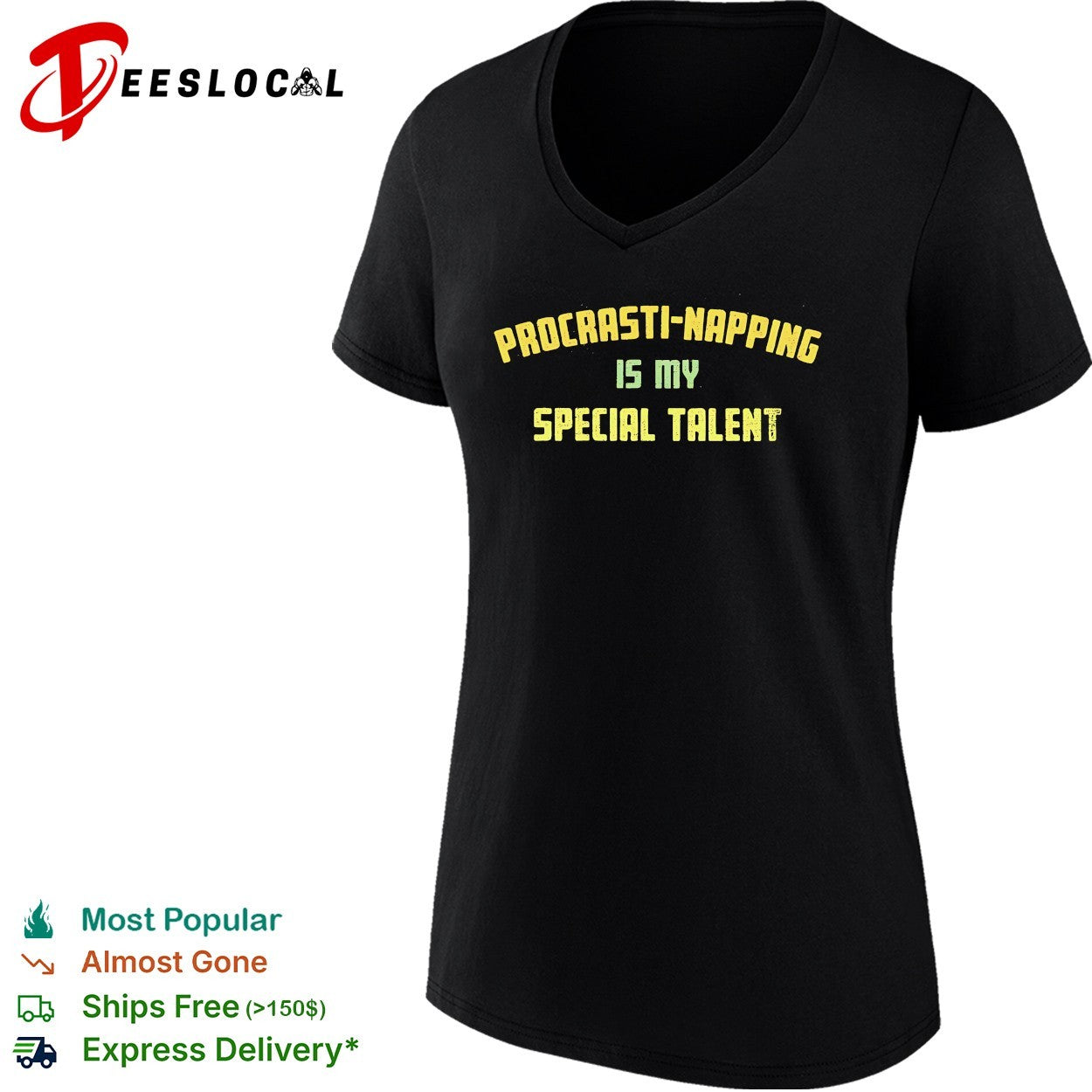 Procrasti napping is my special talent shirt