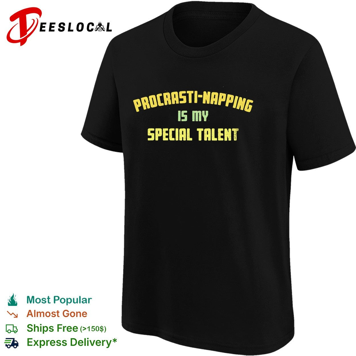 Procrasti napping is my special talent shirt