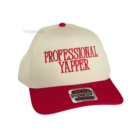 Professional Yapper Embroidered Trucker Hat 2, Funny Statement Cap, Premium Otto Cap, Adjustable Mesh Back, High-Quality Trucker Hat, Trendy Gift, Embroidered Cap