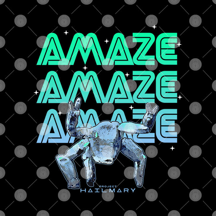 Project Hail Mary Amazing Rocky The Alien Neon Portrait Shirt