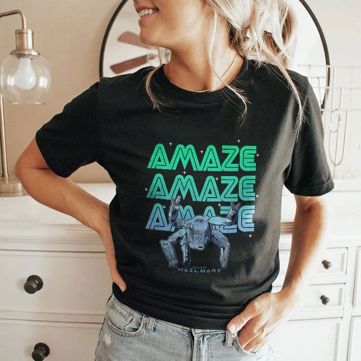 Project Hail Mary Amazing Rocky The Alien Neon Portrait Shirt