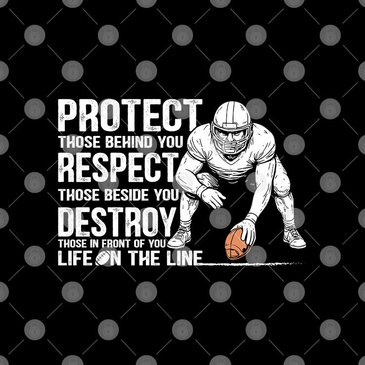 Protect Those Behind You Offensive Lineman T Shirt