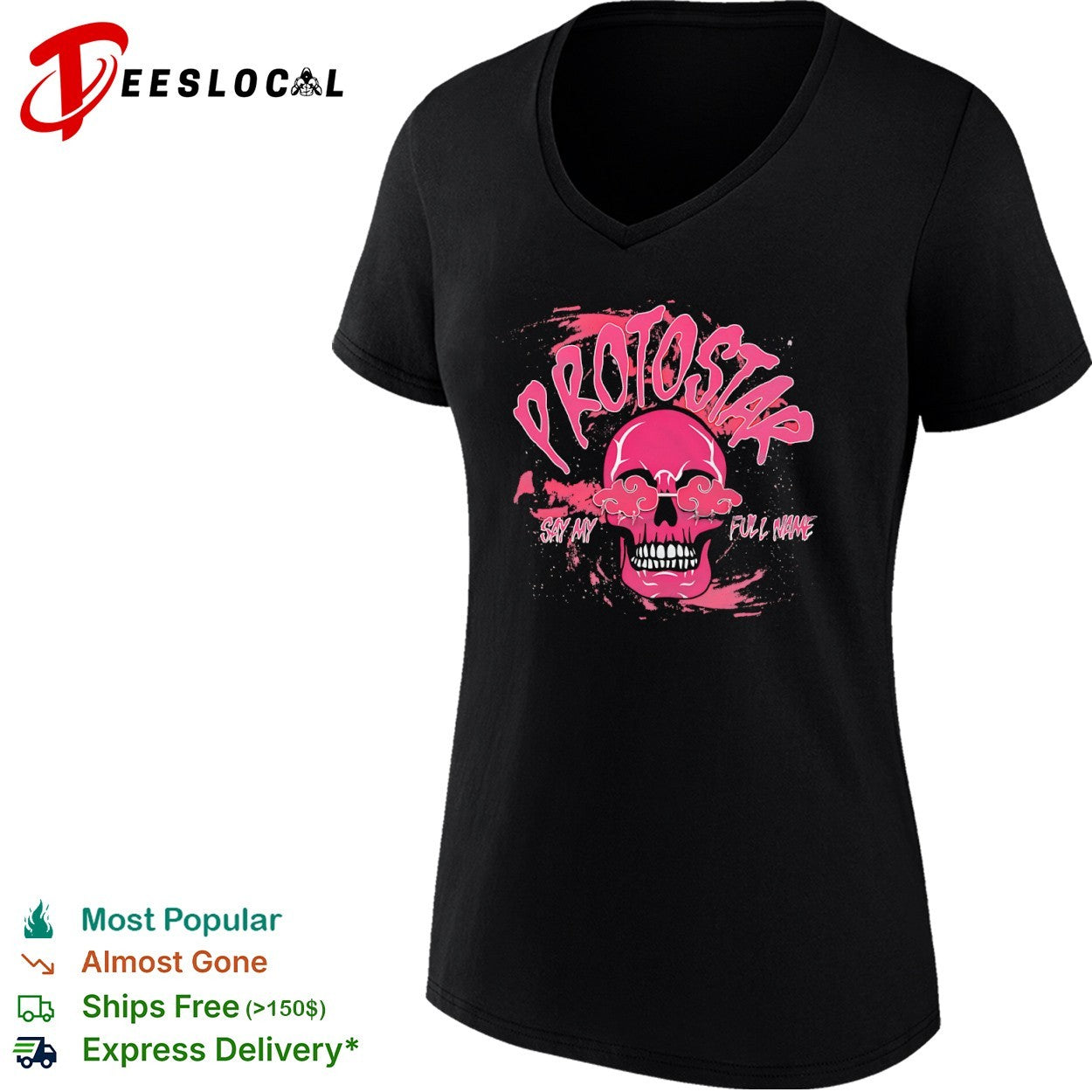 Protostar Say My Full Name Skull Naruto Akatsuki Shirt