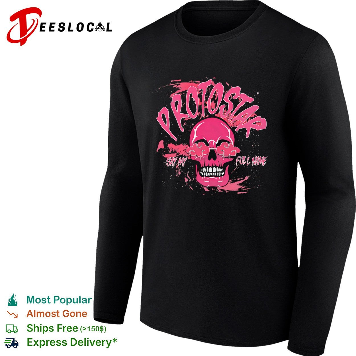 Protostar Say My Full Name Skull Naruto Akatsuki Shirt