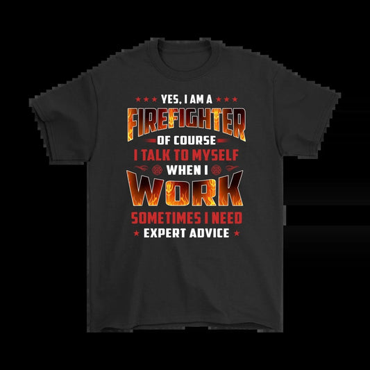 Proud Firefighter Tee Shirt - Yes, I Am A Firefighter Funny T Shirt for Dad Mom