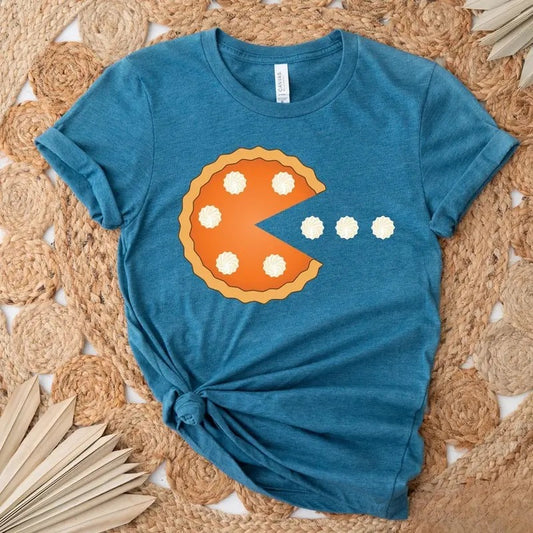 Pumpkin Pie Shirt, Pumpkin Season Shirt, Fall Shirt, Holiday Shirt, Women Halloween Shirt, Autumn Shirt, Thanksgiving Shirt Cotton Polyester Womenswear Light