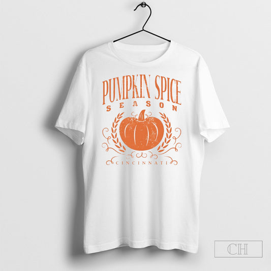 Pumpkin Spice Season Cincinnati Halloween - clothing by TeeHivey.com