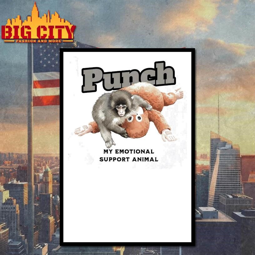 Punch The Monkey My Emotional Support Animal Shirt