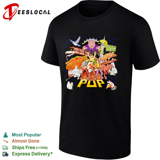 Pup Band Honest Shreds DVP Toronto CN Tower Raptor Squirrel Raccoon Music Shirt