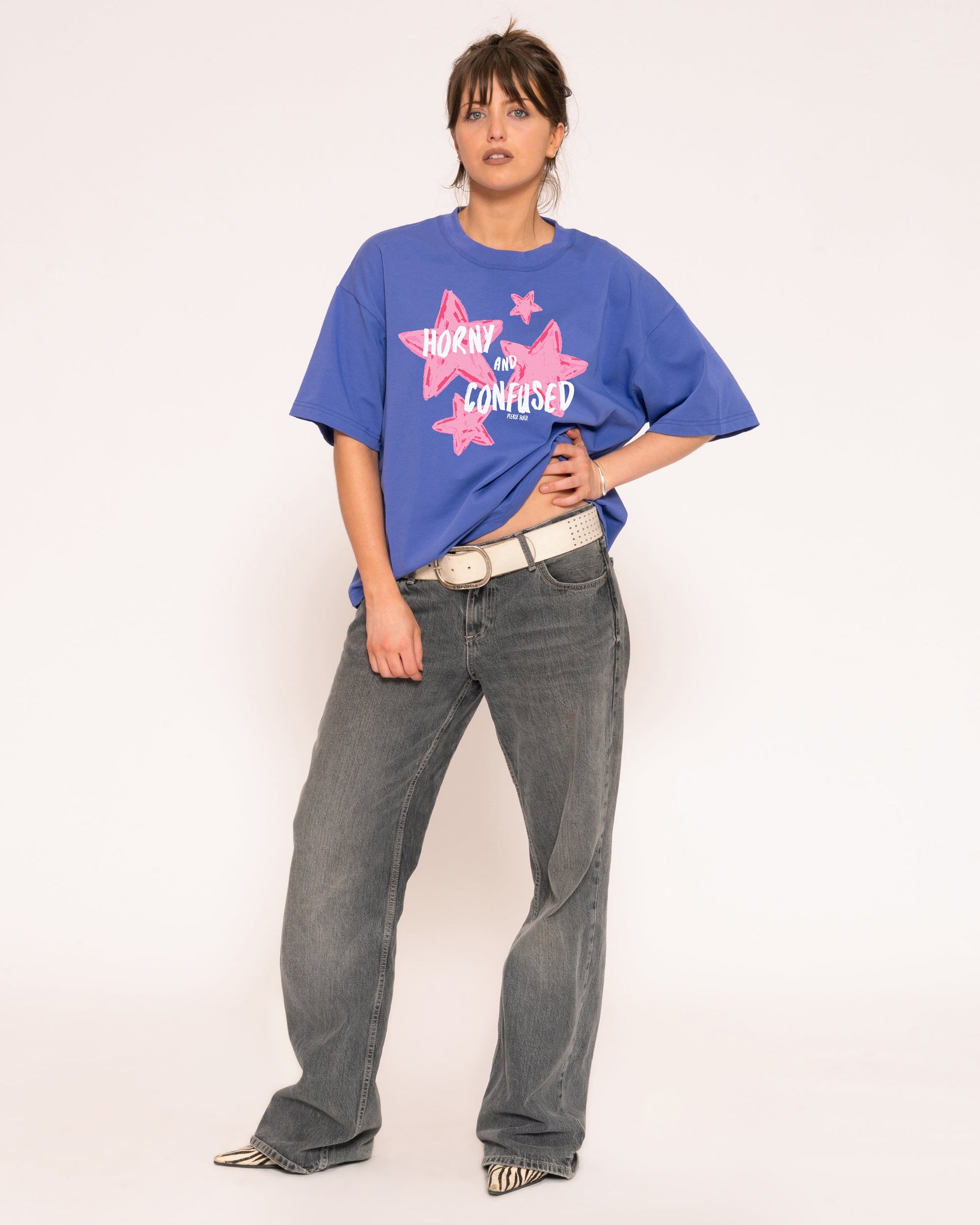 Horny & Confused Boxy Crop Tee