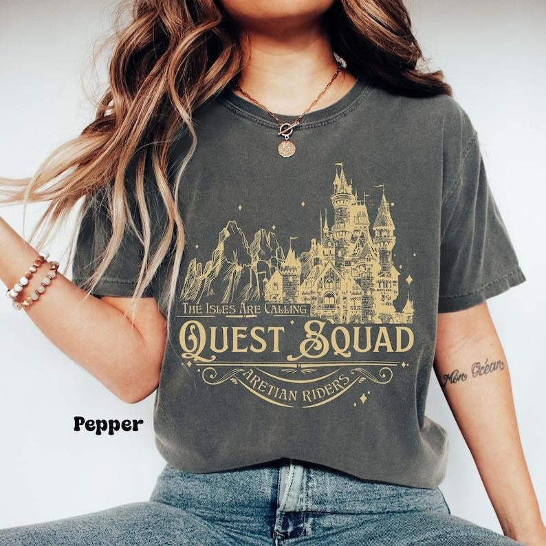 Quest Squad Dragon Riders Shirt, Quest Squad Onyx Storm Shirt, Riorson House Tee, Fantasy Reader Gift, Basgiath War College, Bookish Shirt