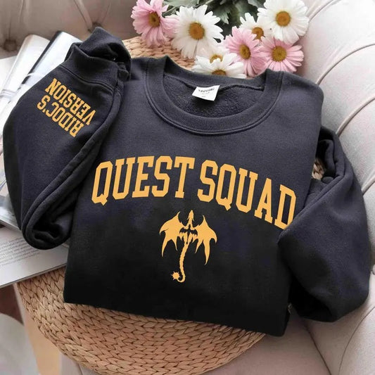 Quest Squad Onyx Storm Shirt, Onyx Storm Shirt, Fourth Wing Shirt, Basgiath War College, Dragon Rider, Bookish Gift, Xaddy Xaden Riorson Sweatshirt