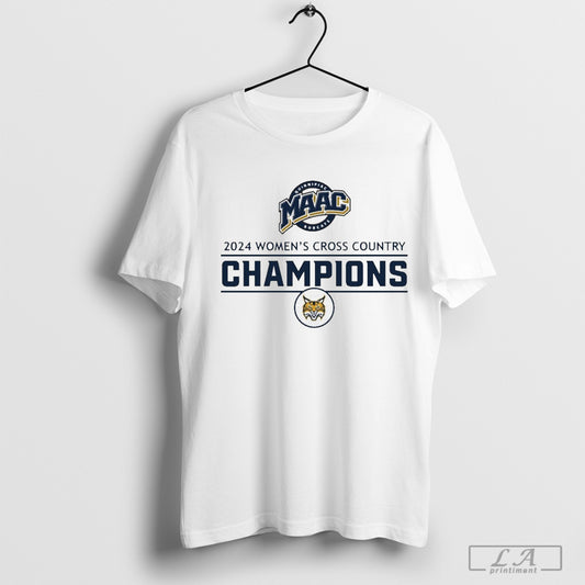 Quinnipiac Bobcats 2024 Maac Womens Cross Country Champions - clothing by TeeHivey.com