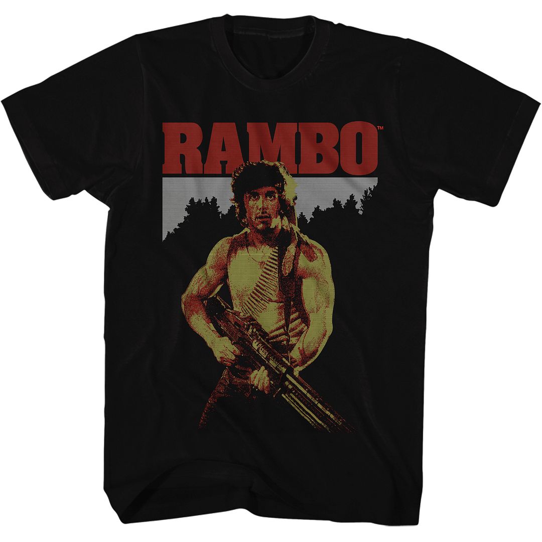 Rambo - Real - Short Sleeve - Adult - T-Shirt - clothing by TeeHivey.com