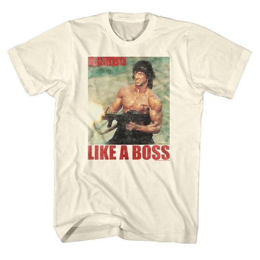 Rambo - Boss - Short Sleeve - Adult - T-Shirt - clothing by TeeHivey.com