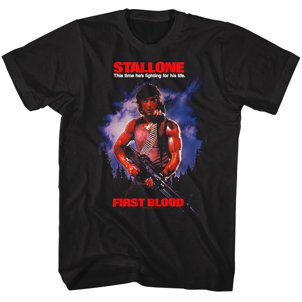 Rambo - First Blood 2 - Short Sleeve - Adult - T-Shirt - clothing by TeeHivey.com